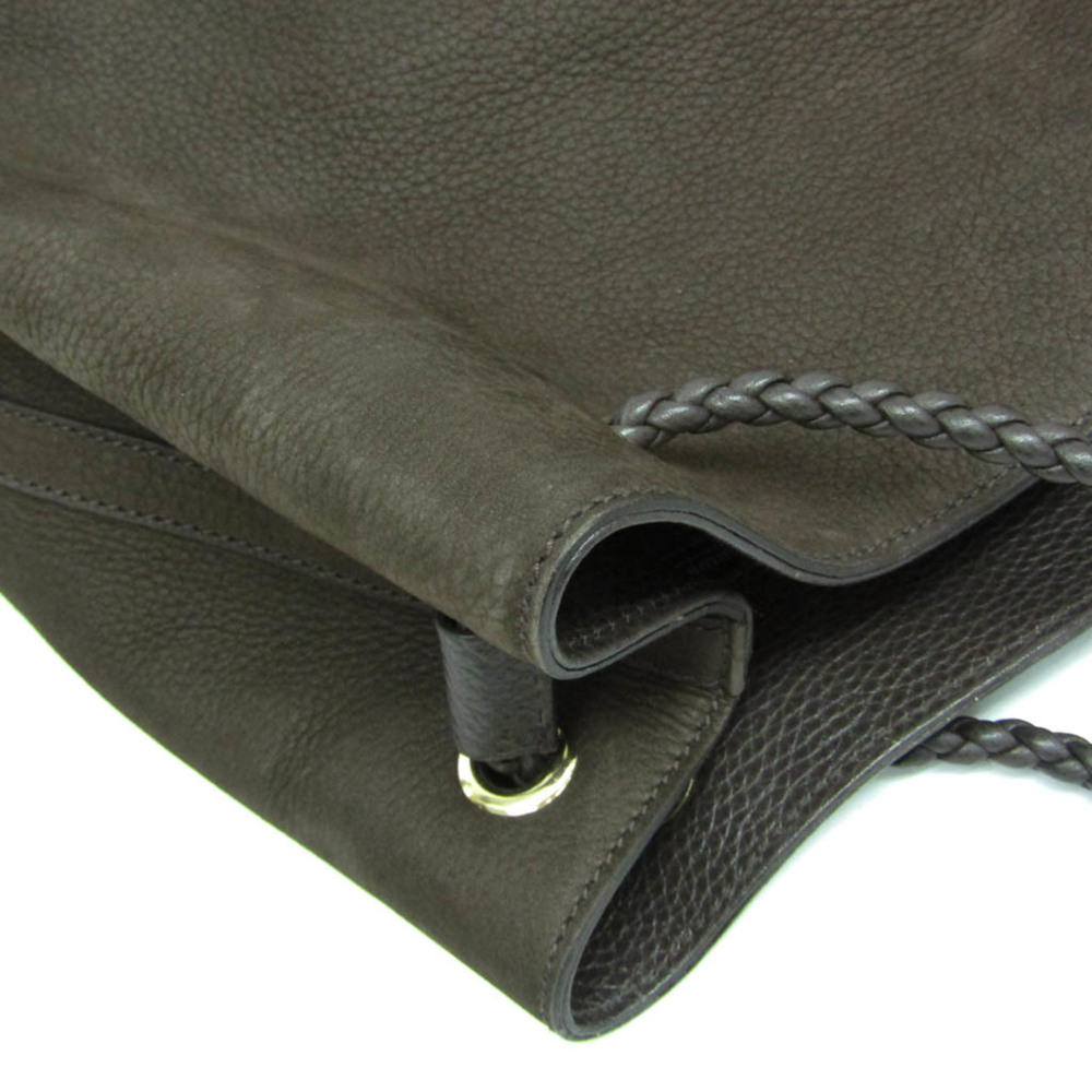 GUCCI Authentic Brown Leather Tote Bag - Picture 8 of 15